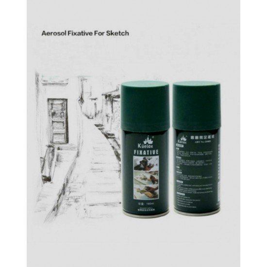 Kuelox Fixative Spray Medium For Art Sketching 180ml/300ml 5.0